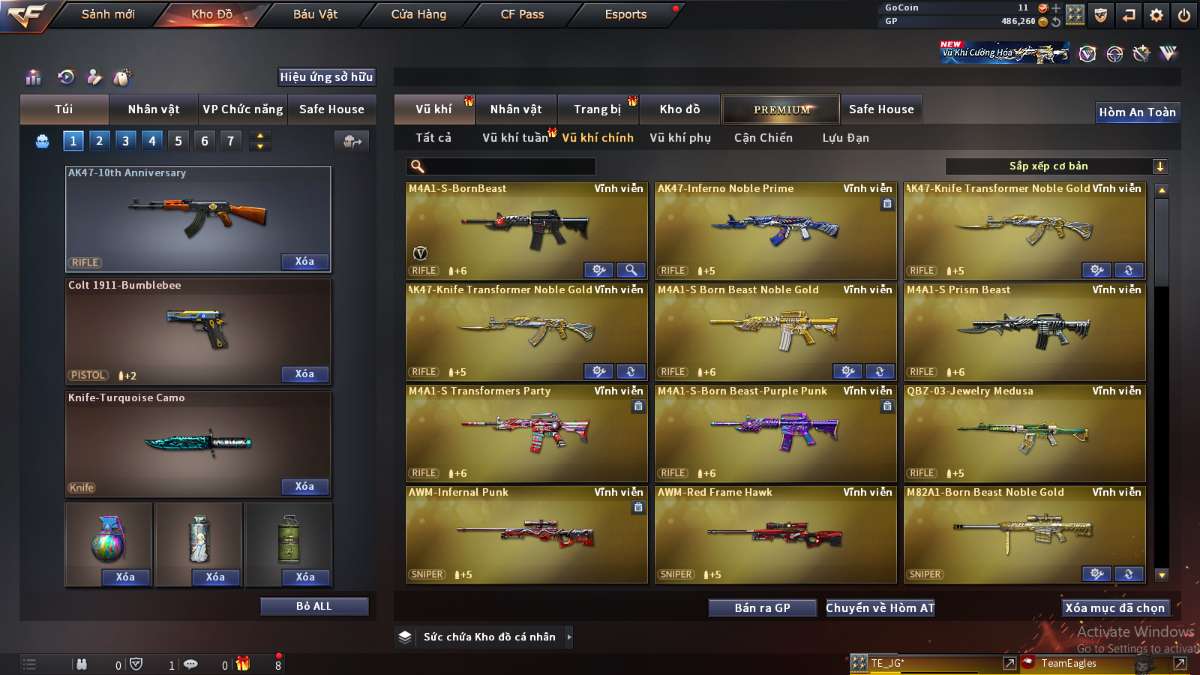 shop acc cf uy tin gia re